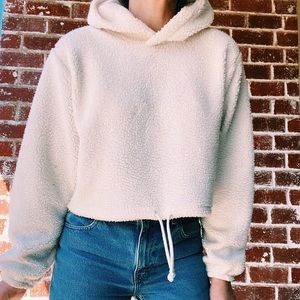 Wild Fable Cropped Sherpa Hoodie